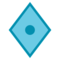 Diamond With a Dot emoji on HTC